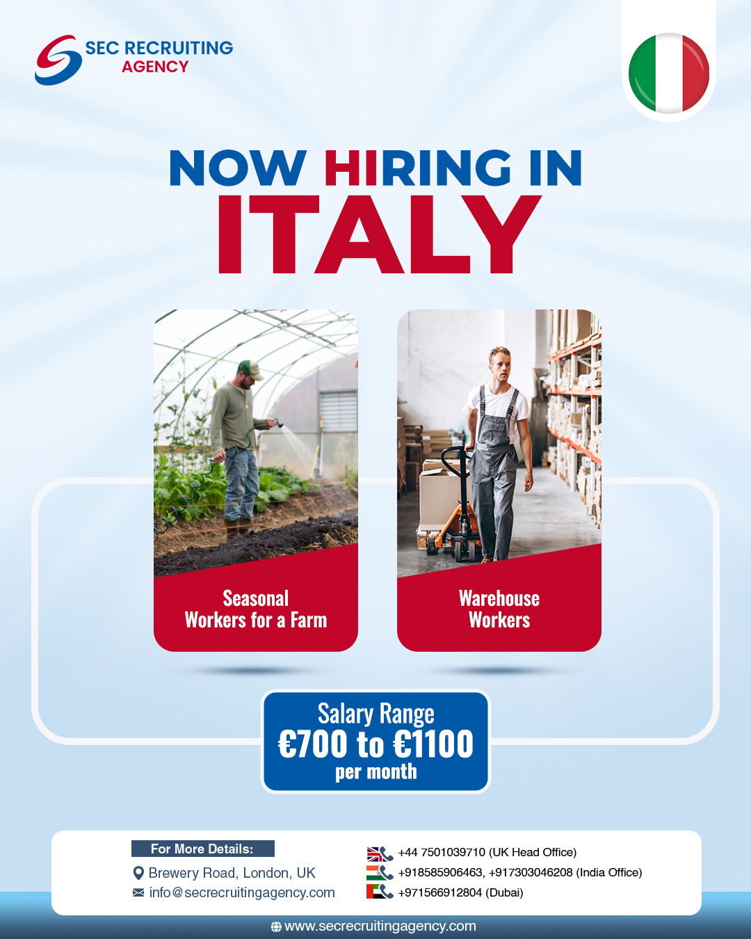 WORK IN ITALY